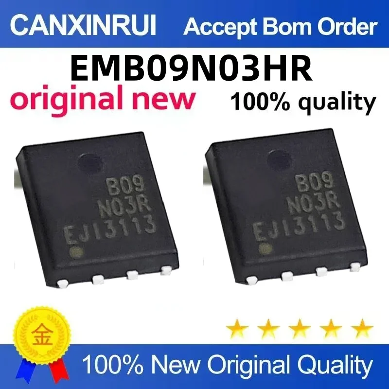 (5-100 pieces) EMB09N03HR B09N03R MOS transistor 50A/30V DFN5 * 6 QFN-8