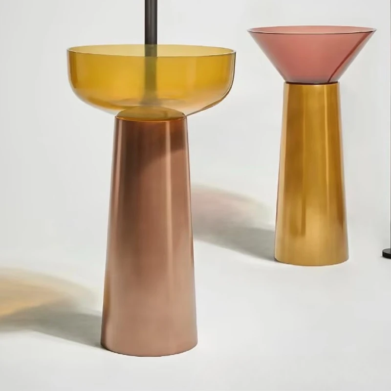 Column basin Color transparent, artificial stone heat transfer wash basin 4