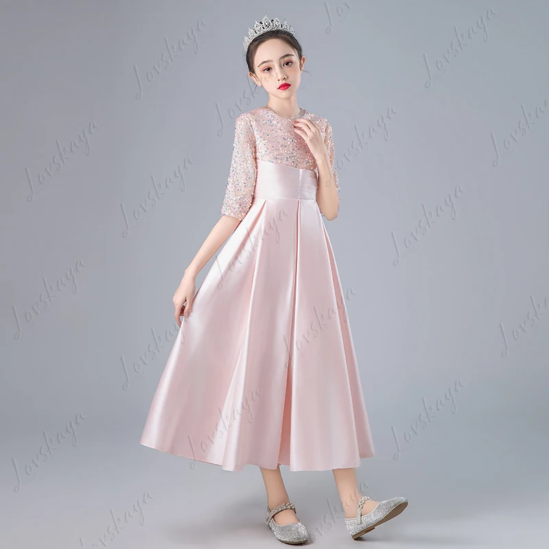 

Костюм для хора, высококачественное платье для фортепиано для девочек, костюм для выступления для чтения, платье принцессы хозяйки