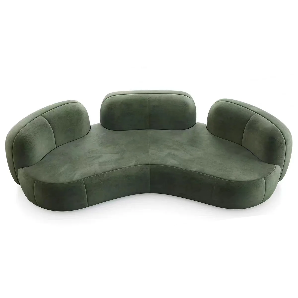 Modern Style Corner Sofa Living Room Furniture  Home Luxury Fabric Upholstery Elastic Sponge Curved Sofas