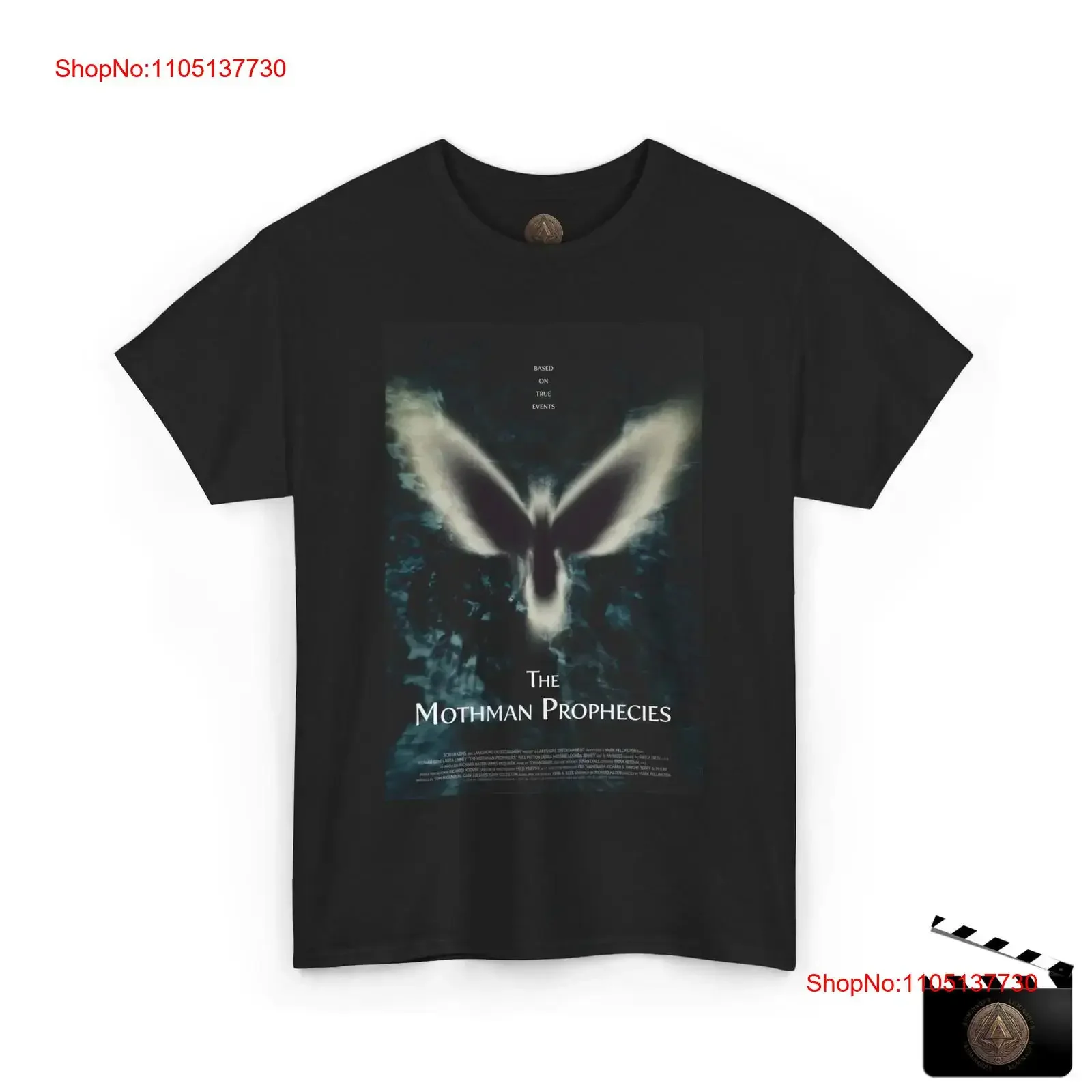 The Mothman Prophecies Movie Poster T Shirt Retro Urban Legend Sci Fi  vintage Washed Soft Versatile homme fashion Slightly