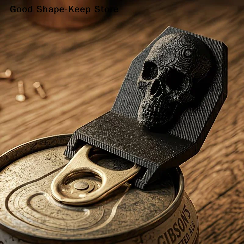 Gothic Skull Can Opener Anti-Slip Jar Opener Grip 1/2pcs Easy Operate Kitchen Tool for Kids Elderly Home Use