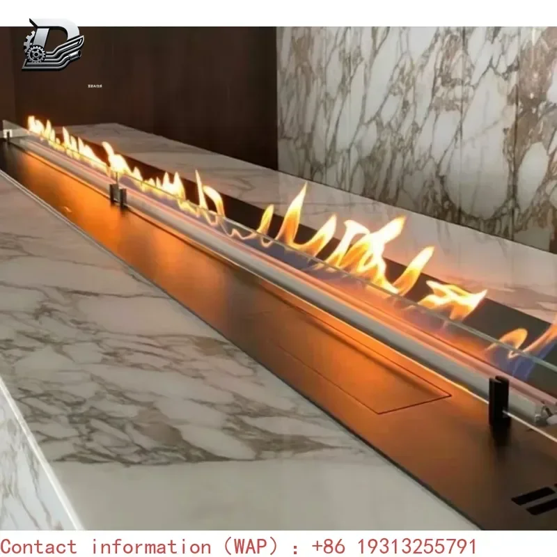 

【Best-selling】Indoor Bioethanol Fireplace Stainless Steel Burner Real Flame Decor for Hotel Villa