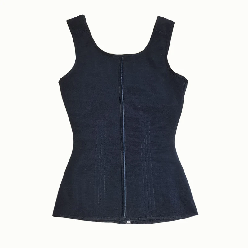 Shapewear für Damen, kolumbianischer Fajas, Taillentrainer, Bauchkontrolle, Weste, Body Shaper, 17 Stahlknochen, 3-reihige Haken, Reißverschluss, verstellbarer Riemen – Detail 9