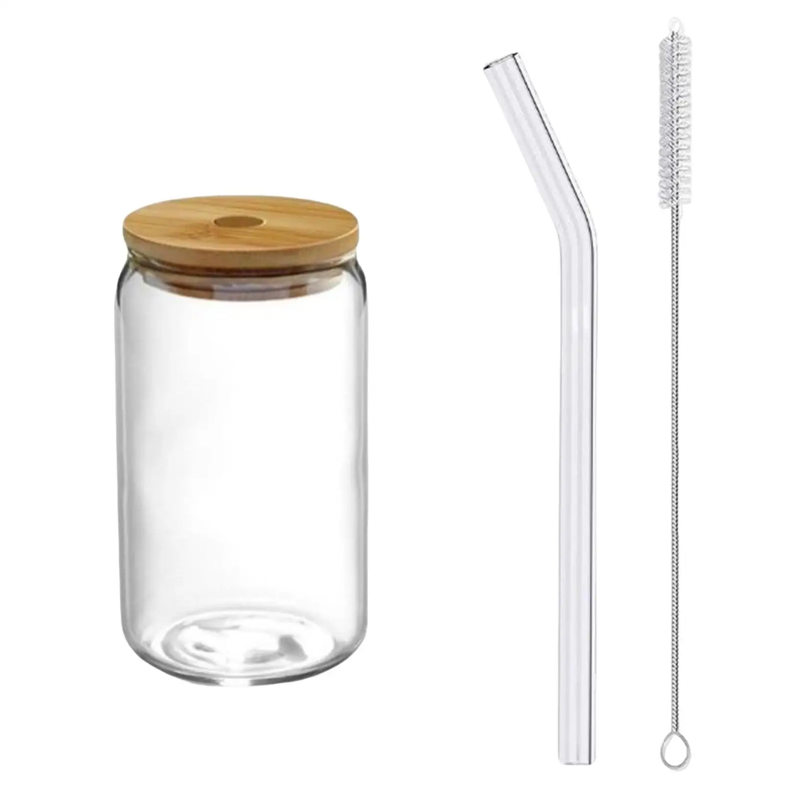 

Bubble Tea Cup with Lid and Straw Beer Can Glass Juice Glass Tea Cup Reusable Drinking Coffee Mug for Whisky Cocktail
