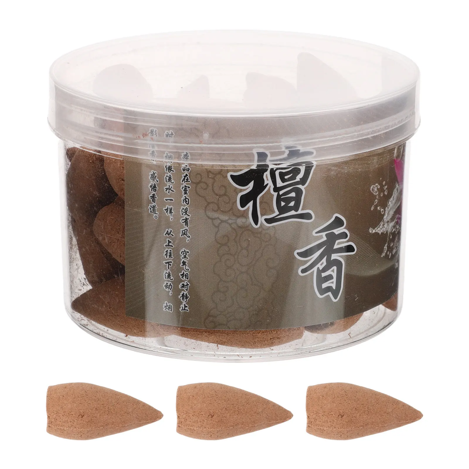 Incense Cones Backflow Incense Cones Natural Sandalwood Aroma Long-Lasting Fragrance Relaxation Yoga Bedroom Living Room