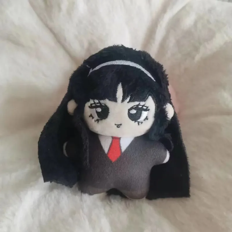 Tomie Junji Ito Sanrio Plush Keychain Doll With Acrylic Standing Board Decor Gift Anime Backpack Stuffed Pendant Toy For Girl