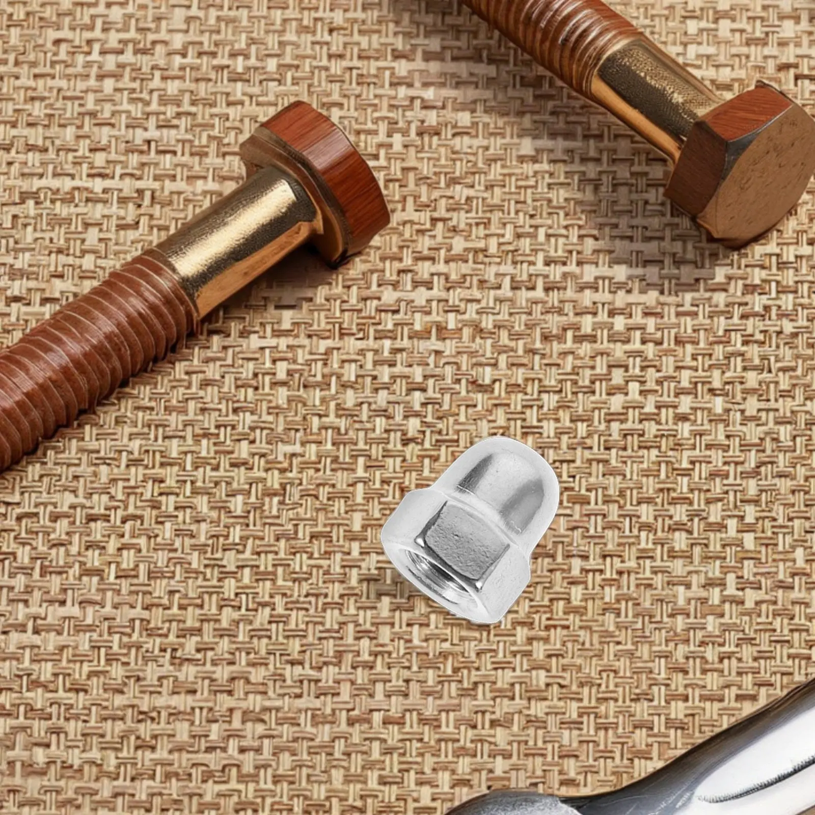 20Pcs Stainless Steel Dome Nut Covers Round Ball Head Bolt Screw Caps for Indoor Outdoor Use Protective Decorative Metal