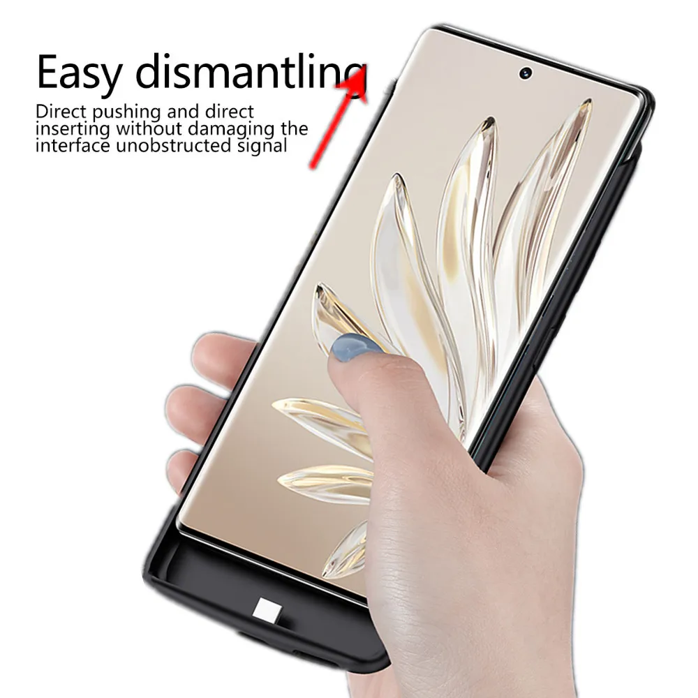 6800Mah Battery Charger Case For Honor 70 Power Case Honor70 Pro + Plus Power Bank Phone Cover For Huawei Honor 70 Battery Case