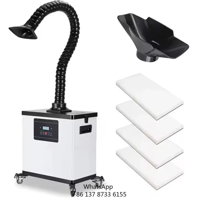 210W FumeClear Soldering Fume Extractor Smoke Absorber Welding Evacuator Air Purifier 4 Stage Filter For Co2 Laser Engraving
