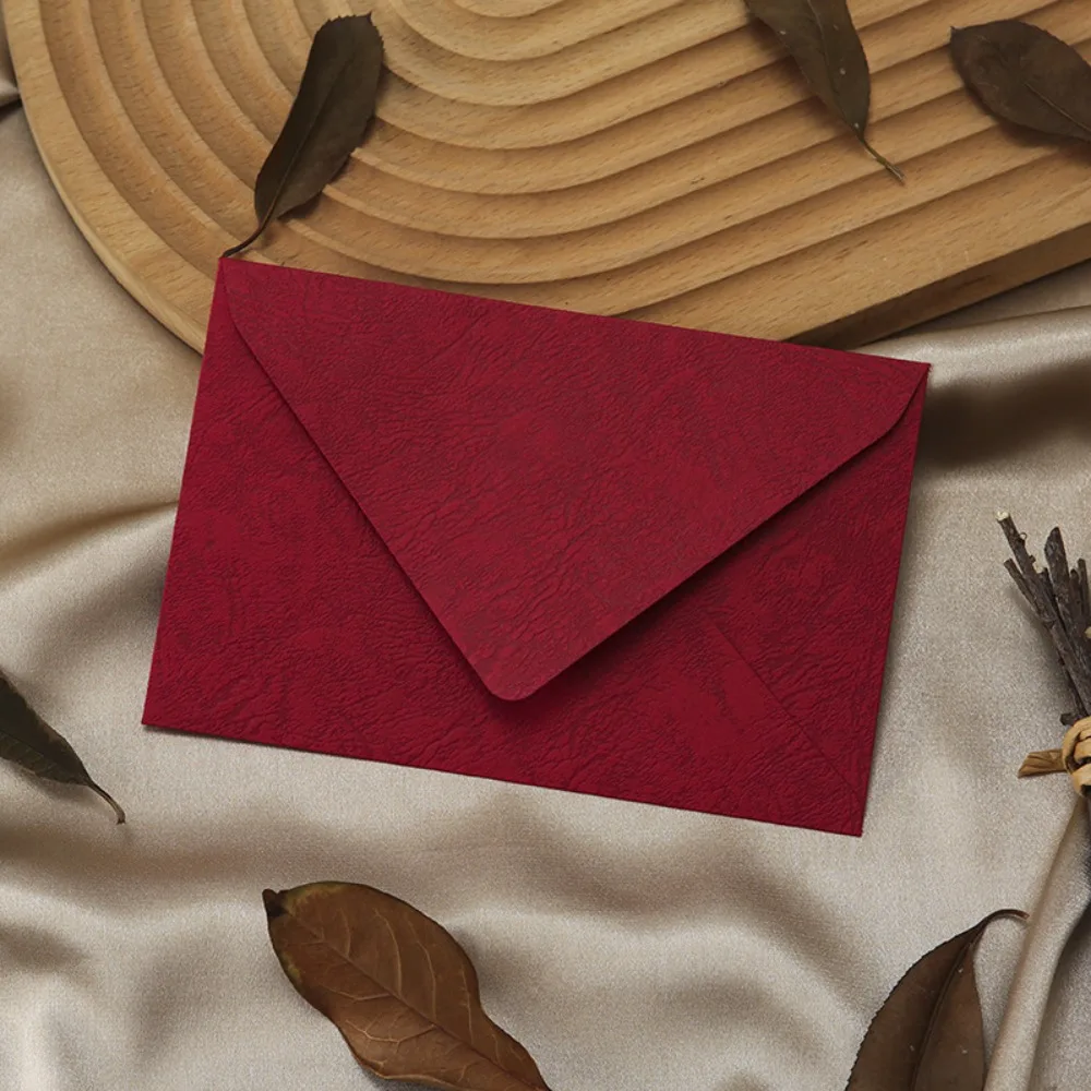 Chinese style Bview Art Linen Brown Paper Envelope Not Easily Damaged Paper Thickness Literary Envelope Paper