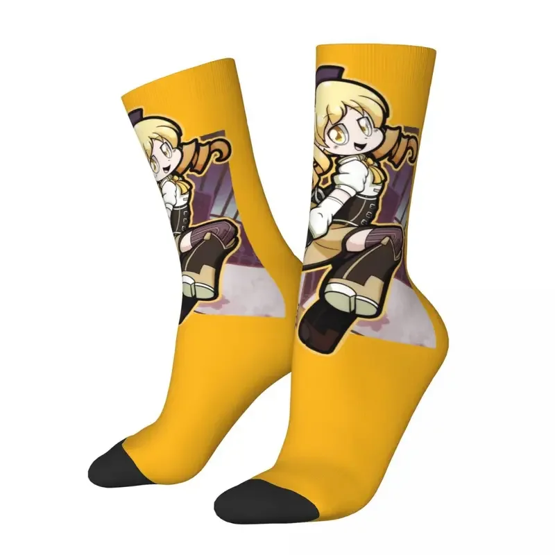 

Y2K Casual Beautiful Model Puella Magi Madoka Magica Sports Polyester Crew Socks For Women Men Sweat Absorbing