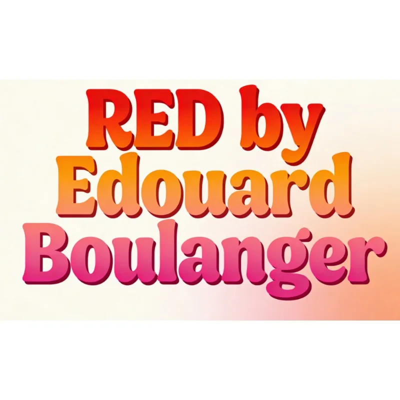 ROOD van Edouard Boulanger – Close-Up Goocheltruc met Gimmick & Online Instructies, Mentalisme Prop voor Street & Fun Magic