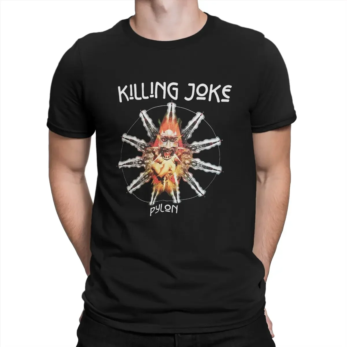 Post Punk Band In The 1980s UK Men T Shirts Killing Joke Novelty Sleeve Round Collar T-Shirts Cotton Gift Idea Clothes