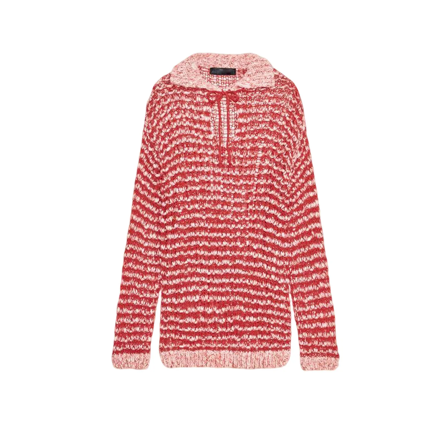 سترة نسائية فضفاضة محبوكة طويلة Sve Ne مزيج الصوف مضلع كسول Sle ألياف البوليستر رقيقة عادية