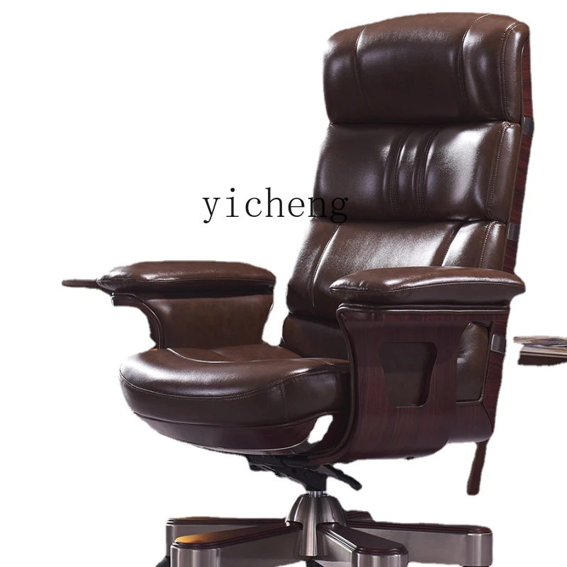 

Zk Executive Chair Home Luxury Computer Comfortable Long-Sitting Office Chair Genuine Leather Executive Chair