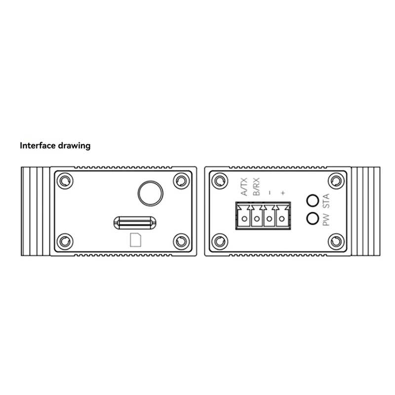 4G DTU ワイヤレスモジュール RS485/232 シリアルポートフルネットコム透明通信 A