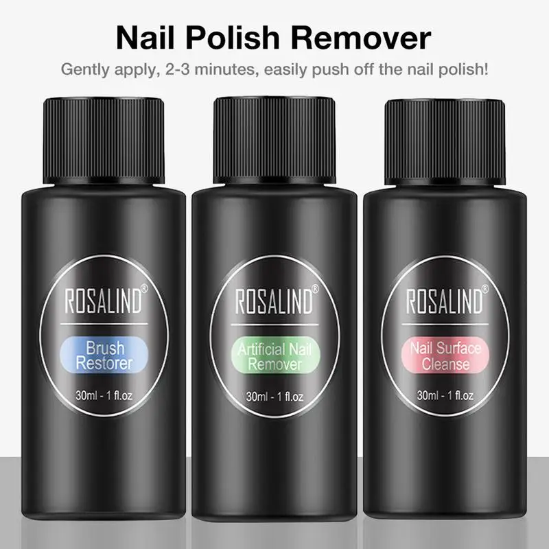 30ml Nail Degreaser Removes Excess Gel Enhances Shine UV LED Nail Gel Polish Brush Cleaner