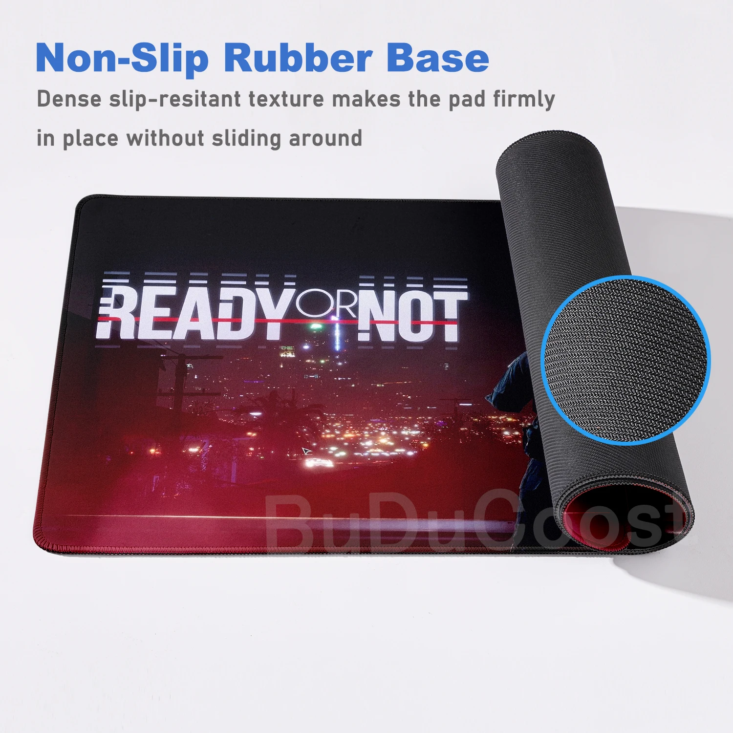 Many people like it Ready or Not Game HD printing Mouse Pad Non-Slip Rubber Edge locking Game play mats for notebook PC computer