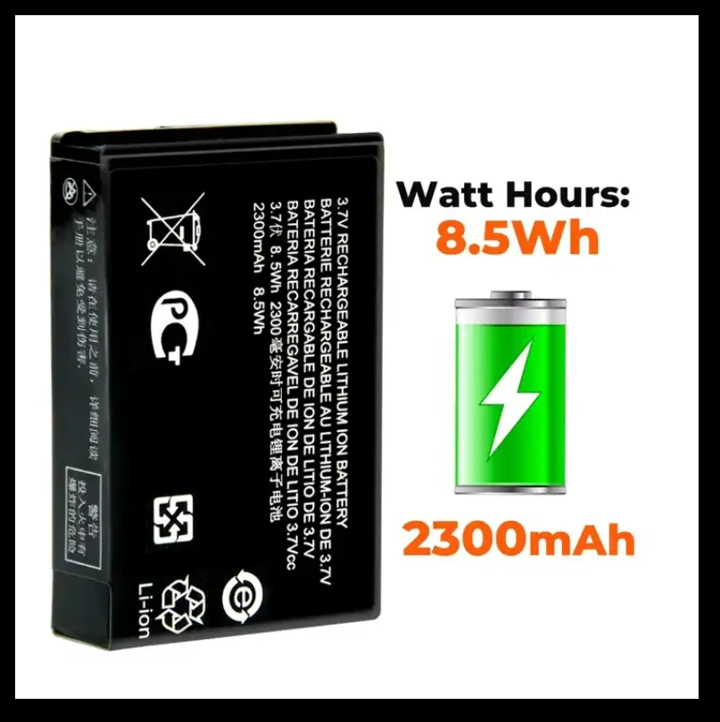 Imagem -05 - Panasonic-walkie Talkie Cells Substituição de Rádio Bateria Li-ion 2300mah Pmnn4468b Pmnn4468a Motorola Dpr700 Sl300 Sl1m Sl2k