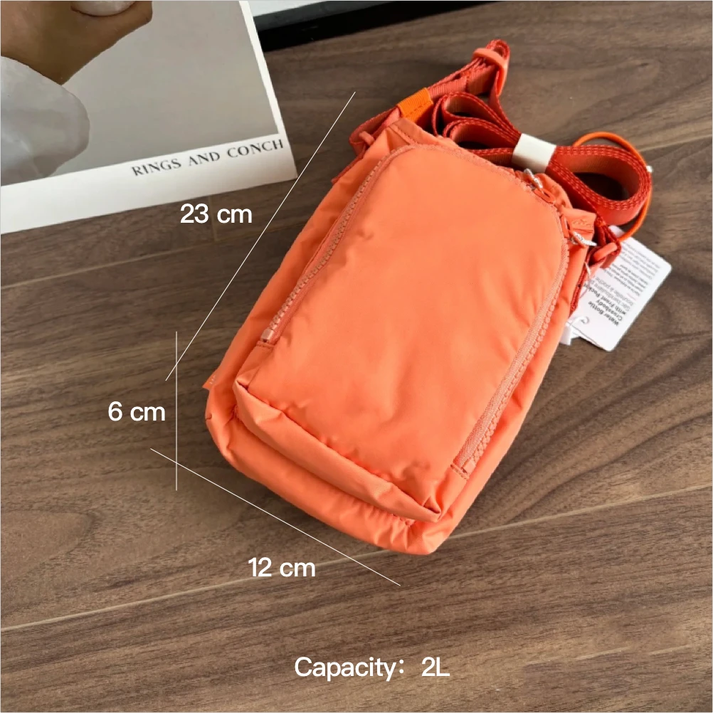 2L Outdoor Sports Water Bottle Bag Lightweight Single Shoulder Mini Climb Crossbody Bag