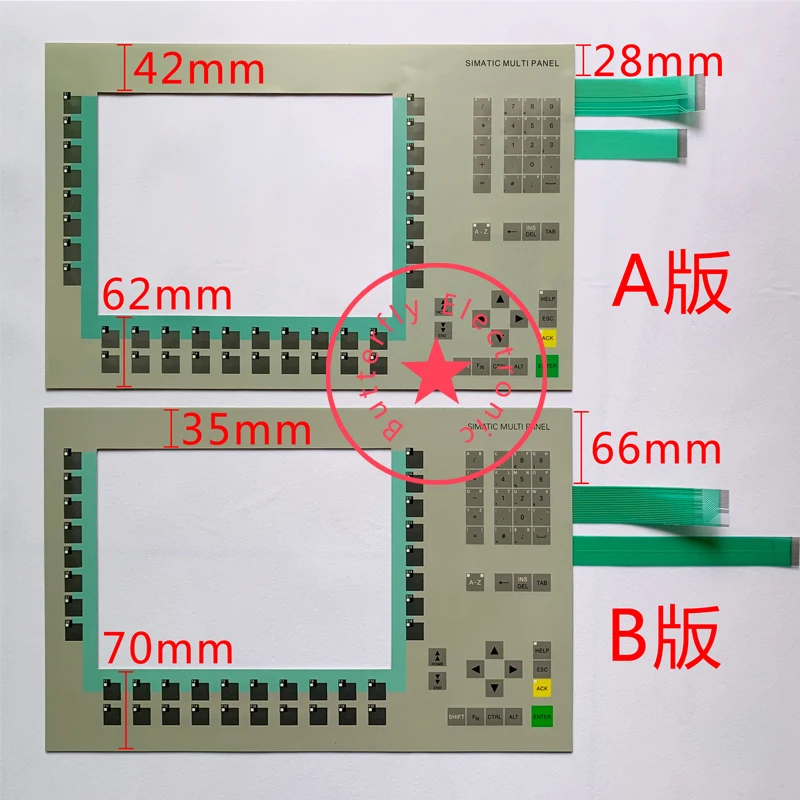 

MP370-12 KEY 6AV6 542 6AV6542-0DA10-0AX0 Membrane Switch KEYPAD