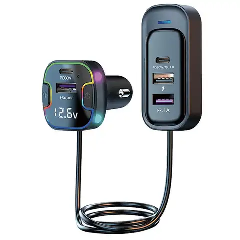 차량용 고속 충전 USB 확장 휴대폰 충전기 어댑터, SUV용 5 개 충전 포트 포함