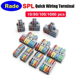 SPL-1/2/3,1 In Multiple Out Quick Wiring Connector Universal Splitter Wiring Cable Push In Terminal Block Universal Fast Wiring