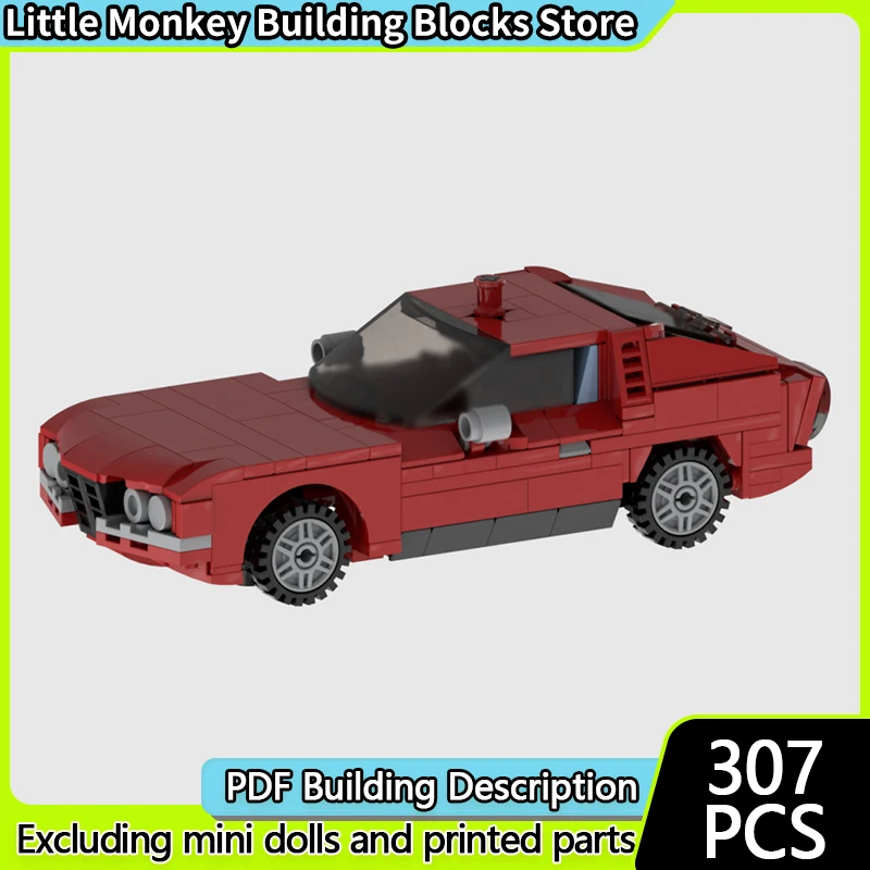 

Speed Racing Car Model MOC Building Bricks Red Concept Sports Car Modular Technology Children Holiday Gifts Assemble Toys Suit