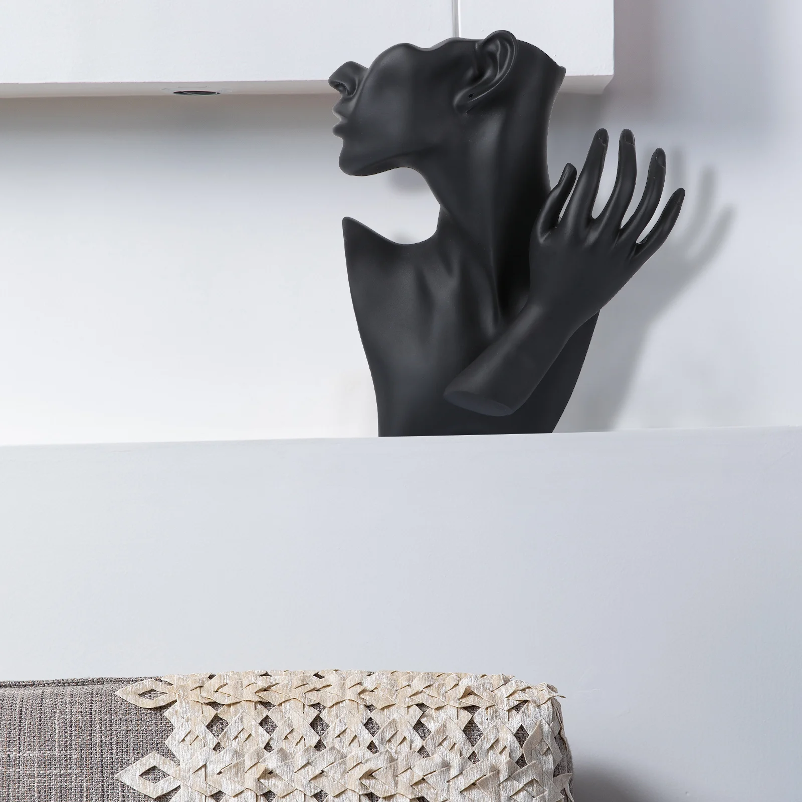 

1 шт., держатель для маски из смолы, ожерелья, подставка для сережек, настольное украшение, стильная стойка для хранения ювелирных изделий, рождественский подарок на день матери