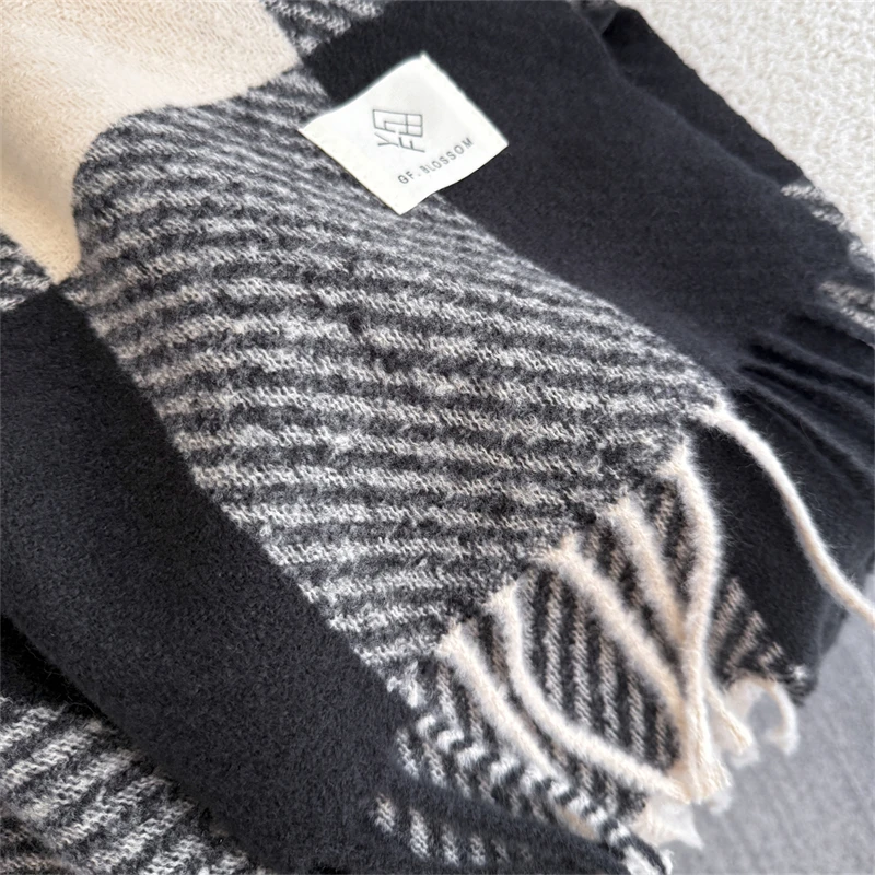 Cashmere Scarf for Women Thicken Warm Winter Blanket Brand Female Luxury Quality Shawl Wrap Bufanda 2025 Poncho Echarpe Pashmina