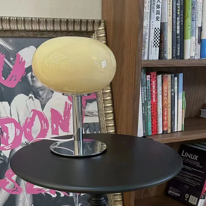 

Glass Table Lamp Girl Bedroom Bedside Lamp Cream Style Lighting Modern Simple Princess Room Atmosphere Night Light