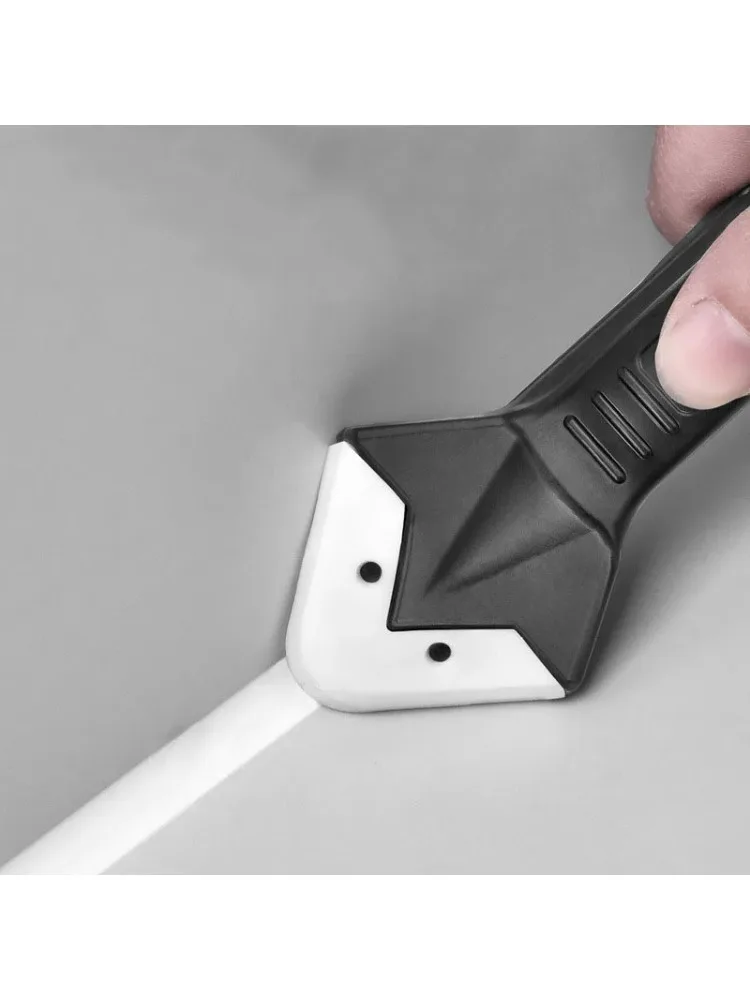 Silikon-Dichtungswerkzeug |   5-in-1 Dichtmittel-Veredelungswerkzeug |   Fugenentferner, Glaskleber-Winkelschaber für Badezimmer, Küche, Boden