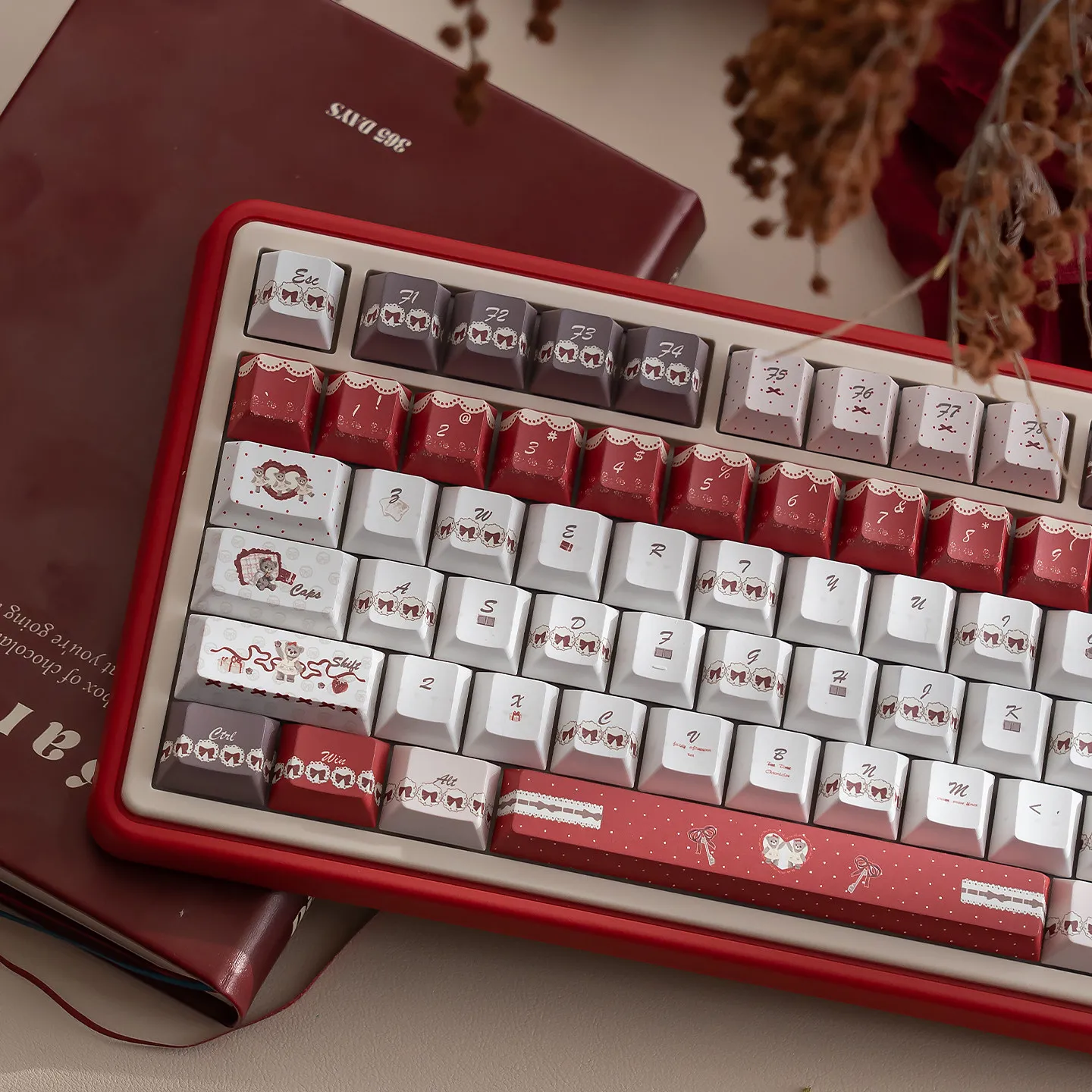 

Клавиши URE Afternoon Whispers, профиль Cherry, сублимационная печать, PBT-клавиши, клавиши с изображением милых девушек, для механических клавиатур с переключателями MX.