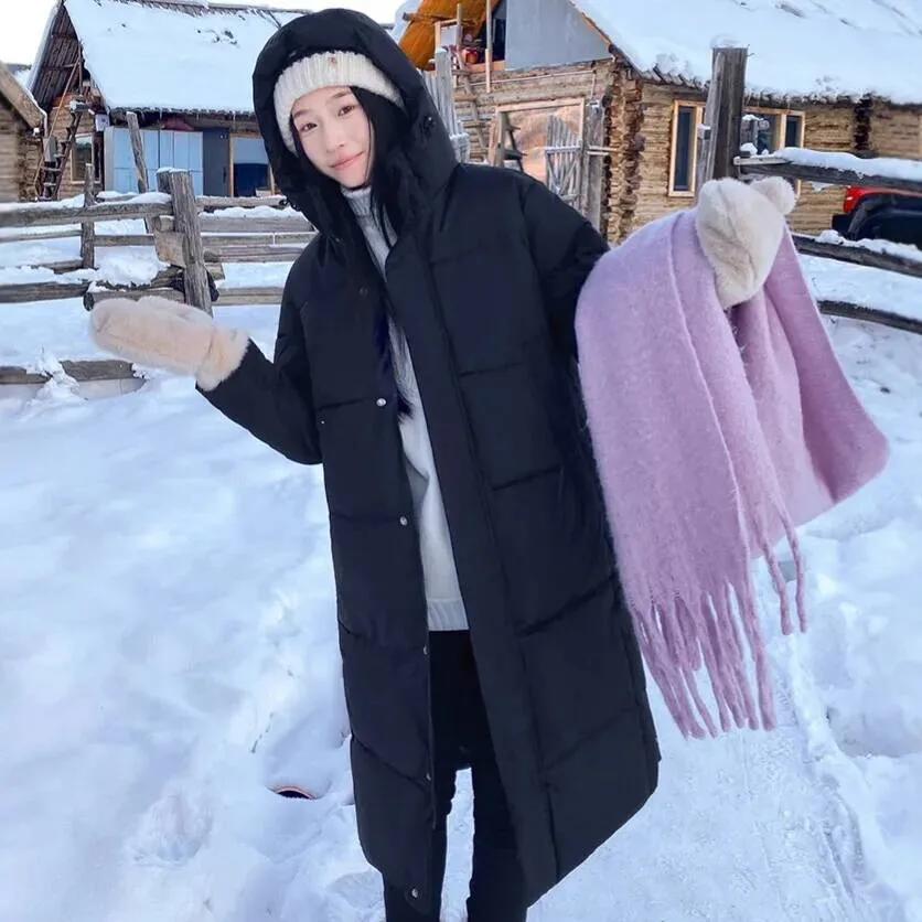 معاطف باركاس كبيرة الحجم للنساء مع قلنسوة وسحاب متين وأكمام طويلة فضفاضة وسميكة غير رسمية لخريف وشتاء 2025