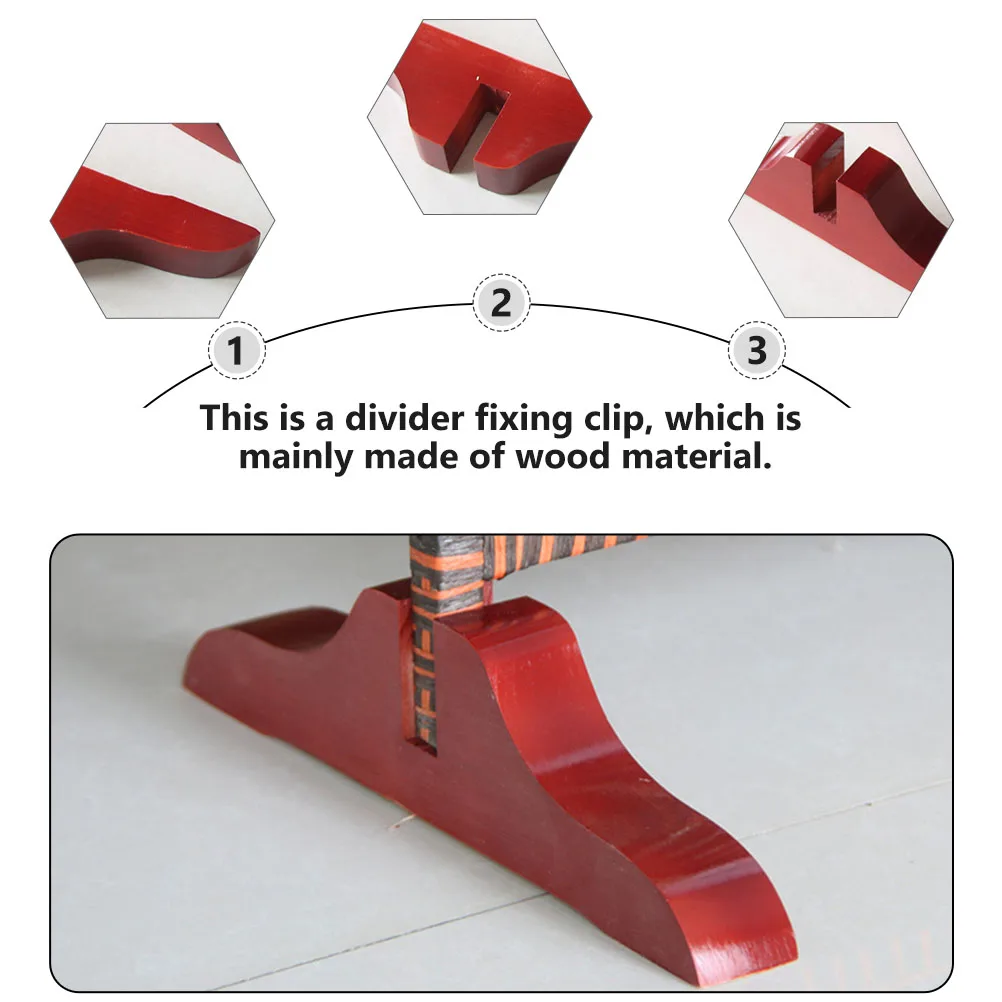 

2 Pcs Screen Base Office Dividers Baffle Desk Clamp Room Stand House Decor Bracket