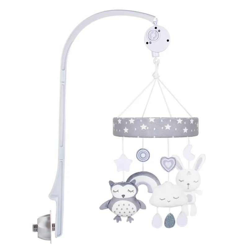 سرير الطفل جرس حشرجة الموت الطفل الشمال نمط الموسيقى الدورية مخرطة معلقة جرس مهدئا القماش لعبة هدية عيد الفصح #5