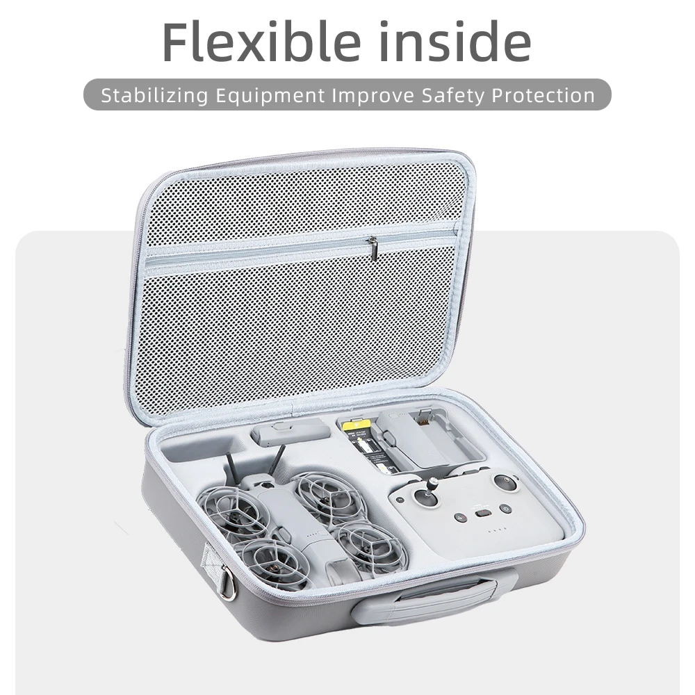 

Carrying Case, Compact Storage Fly More Combo Case, Portable Travel Protective Shoulder Bag for DJI Neo 2 Drone Accessories