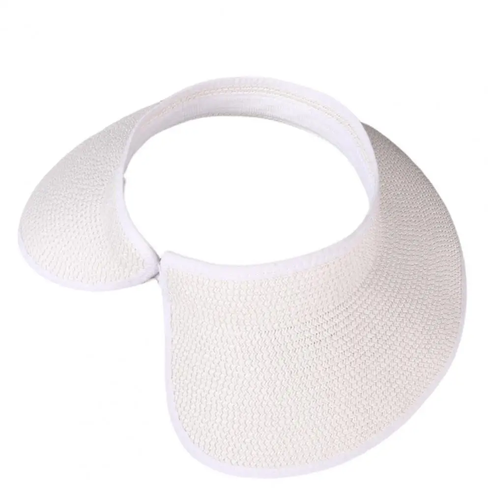 Foldable Sun Hat Stowable Straw Hat Stylish Wide Brim Straw Sun Hat for Beach Vacation Anti-uv Breathable Foldable Cap