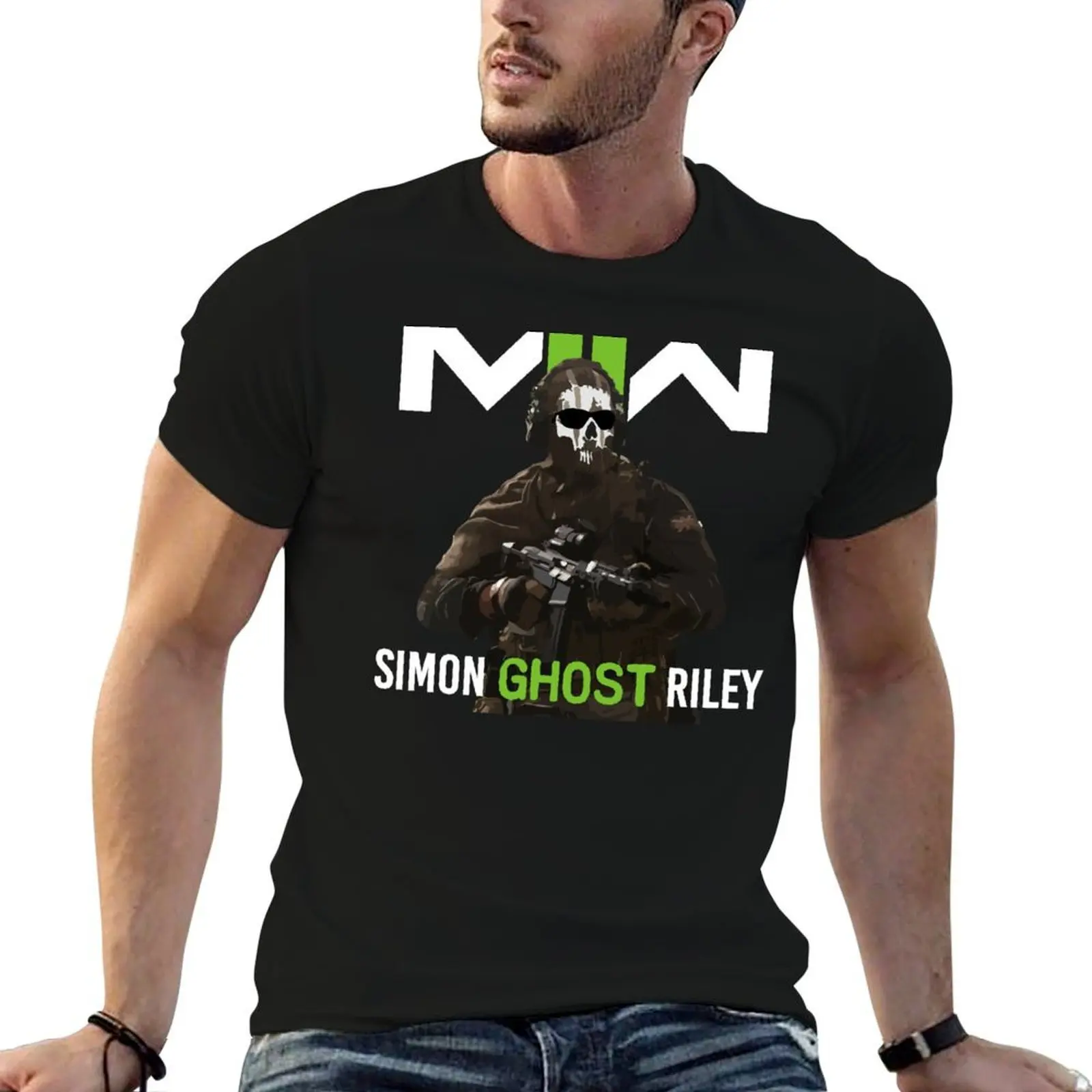 

Simon Ghost Riley MW2 T-Shirt man t shirt designer t shirt man casual anime t shirts for man T-shirt