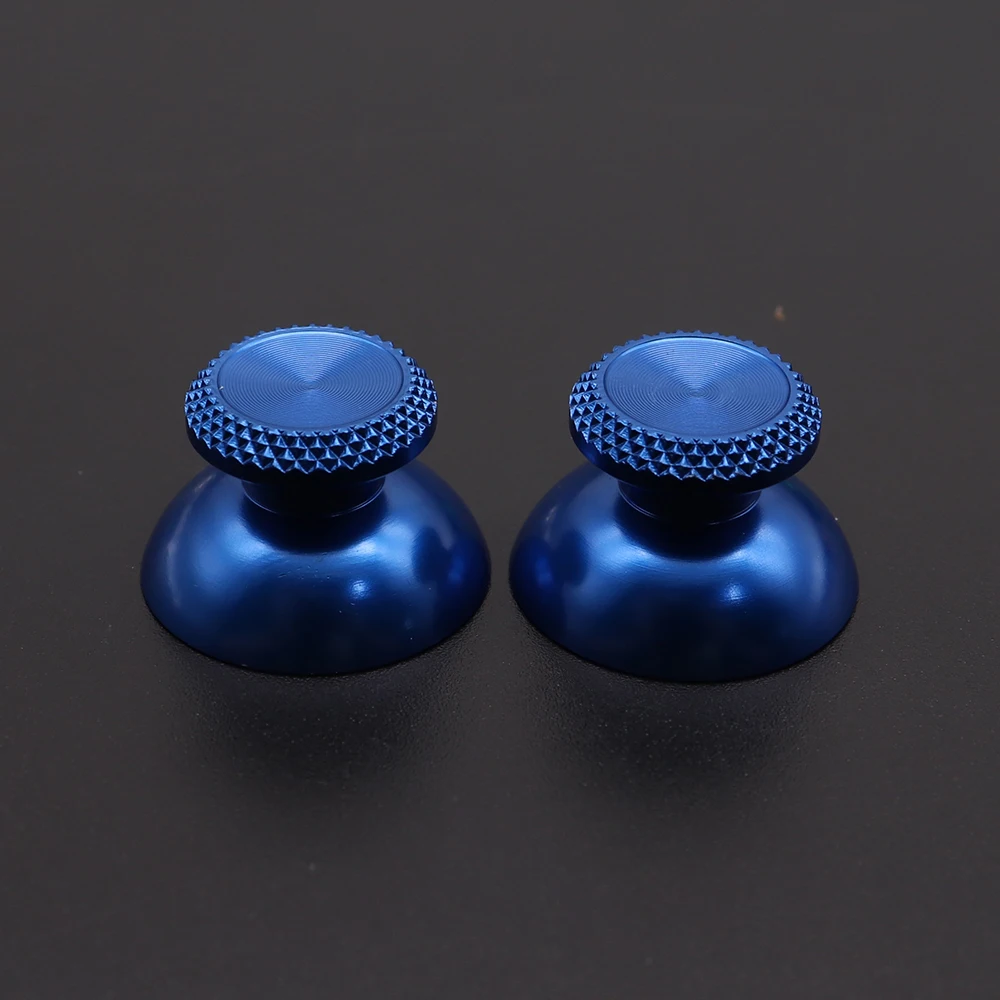 2pcs อลูมิเนียมโลหะ Analog จอยสติ๊ก Thumb Stick Grip Cap สําหรับ PS5 Controller Gamepad Rocker Caps Thumbstick อุปกรณ์เสริม