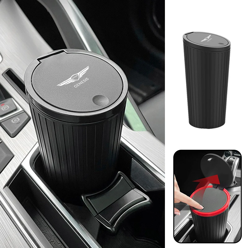 

1PC Auto Car Garbage Can Auto Organizer Storage Box For GENESIS Coupe G70 G60 G80 GV60 G90 GV70 GV80 X BH 2022 Car Accesories