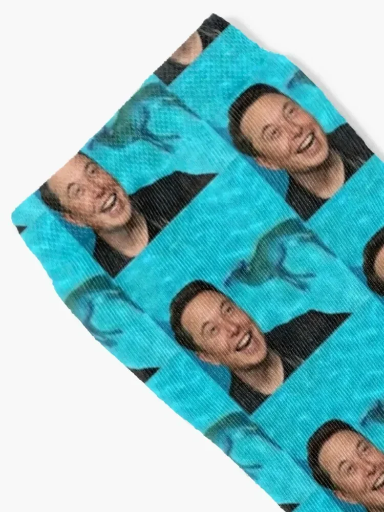 Elon Musk Laughing at Deer Socks Stockings tennis Men's Socks Women's