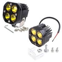 Universal 40W LED Work Light for Cars 6000LM Bright Spotlight with 4 Light Beads Energy Saving Amber Cube Light
