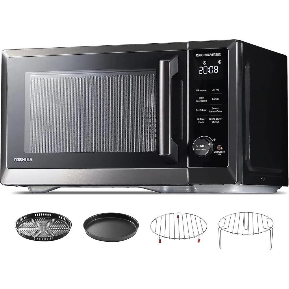 Countertop Microwave Oven Air Fryer Combo, Inverter, Convection, Broil, Speedy Combi, Even Defrost, Humidity Sensor