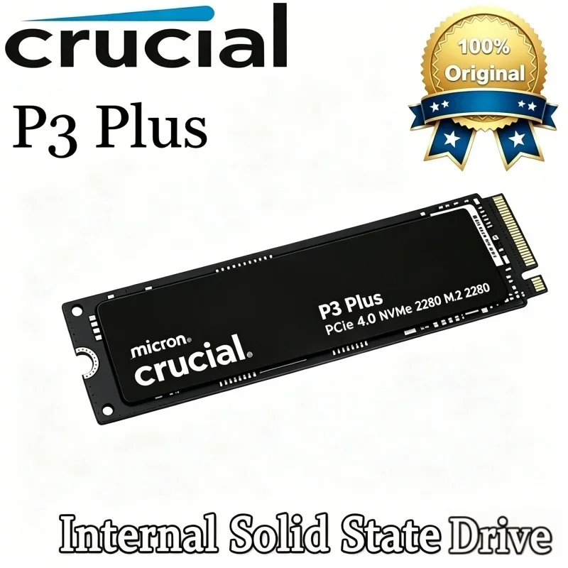 Crucial P3 Plus 1TB 2TB PCIe Gen4 NVMe M.2 SSD Disque Dur Interne (Emballage OEM) & Crucial NVME 2280 P310 1TB SSD & Crucial T500 1TB