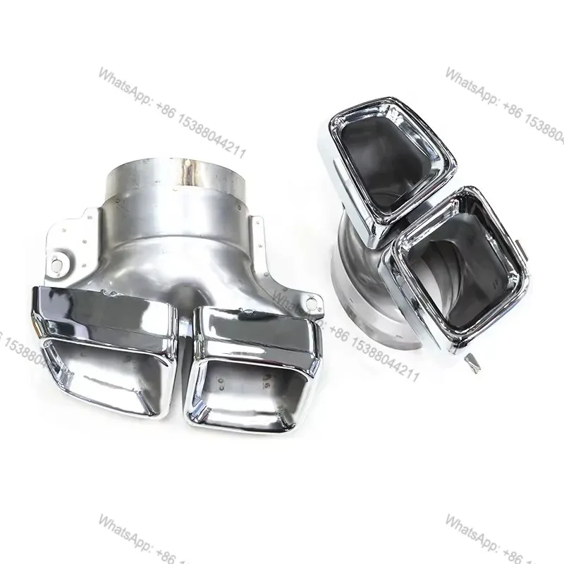 Hot Sale SYPES Stainless Steel Exhaust Tip for 2014-2015 ML350 450 X166 X164 W166 GL Upgrade ML63 Exhaust Pipe