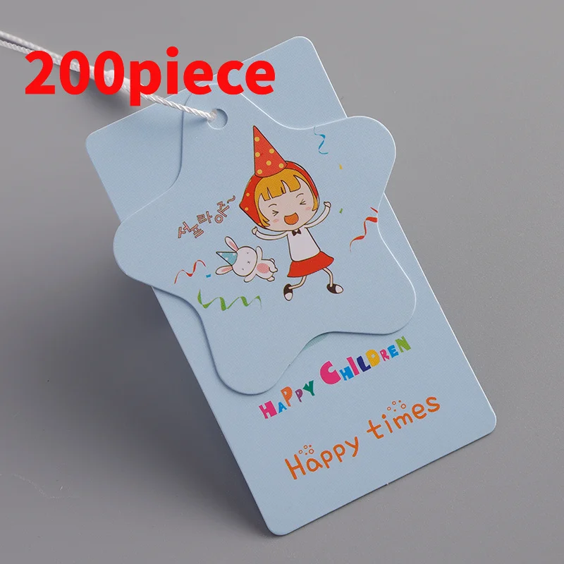 20 0piece.Custom.HOT Custom  Printed paper Label Cheap Women Garment Clothes