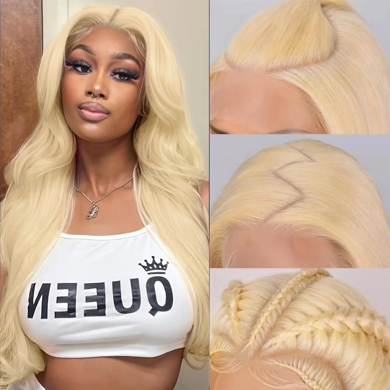 13x6 250 Density 30 40 Inch Transparent Hd Brazilian 13x4 Body Wave Wig 613 Honey Blonde Lace Frontal Human Hair Lace Front Wigs