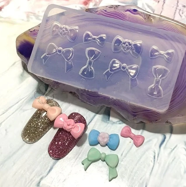 WY01-54 Niedźwiedź 3D akrylowa forma do paznokci kaczka ozdoby do paznokci DIY Design kot silikonowa forma do Manicure jednorożec Nail Art